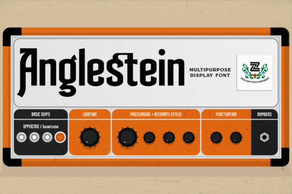 Anglestein: A Display Font That Makes Your Handmade Goods Shine