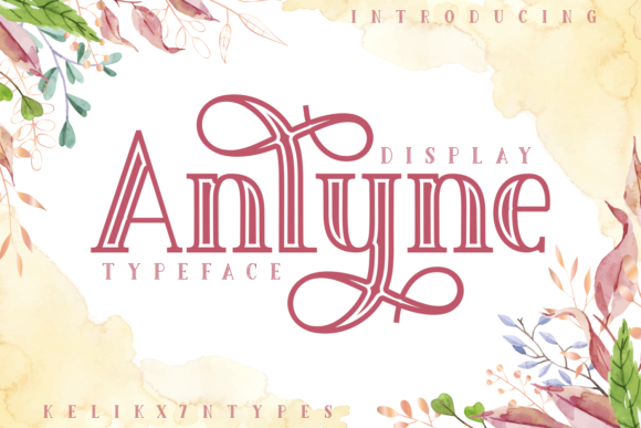 Anlyne: A Bold Display Font for Digital Brand Identity