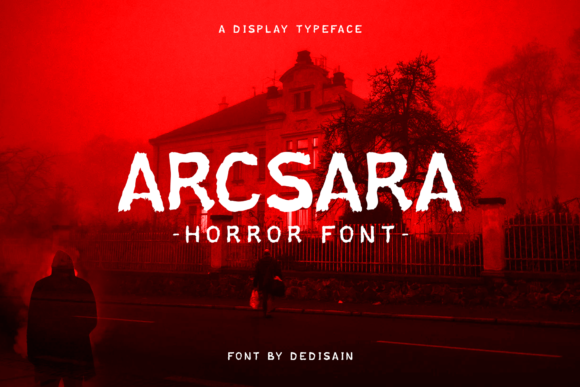 Arcsara: A Spooky Display Font for Halloween Web Design