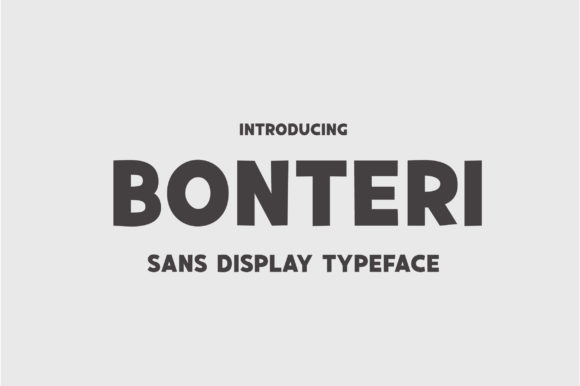 Bonteri: A Bold Display Font That Builds Brand Trust