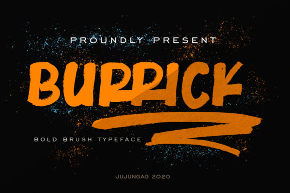 Burrick: A Brushed Display Font with Editorial Warmth