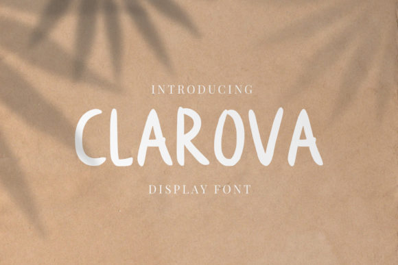 Clarova: A Friendly Display Font for Digital Brands