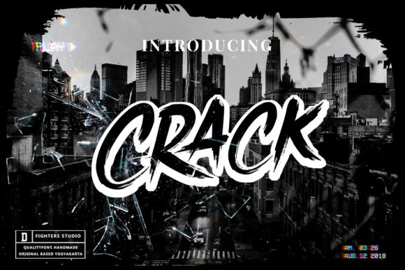 Crack: A Playful Display Font for Handmade Labels & Printables