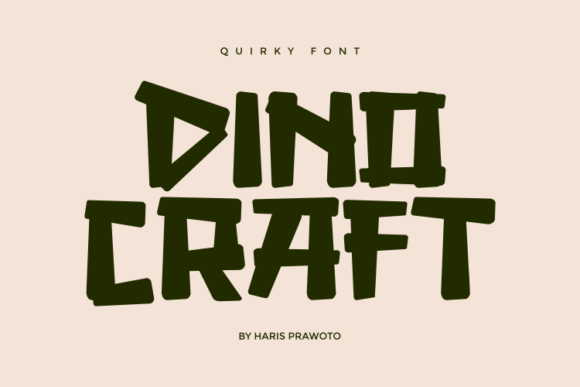 Dino Craft: A Display Font That Feels Like a Warm Welcome
