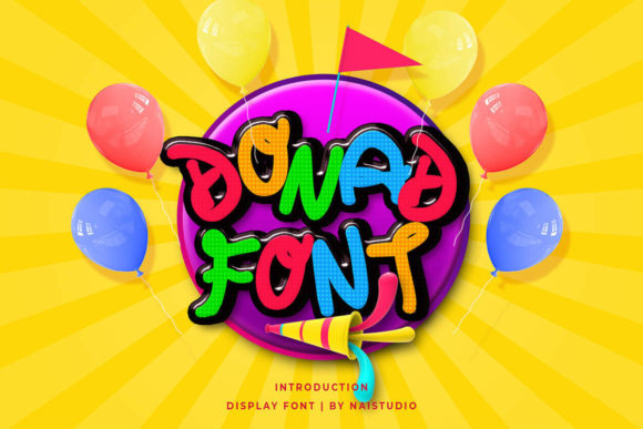 Donad: A Playful Display Font That Makes Kids’ Campaigns Pop