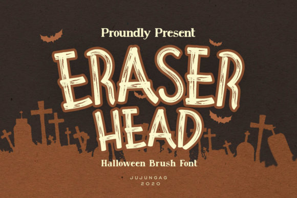 Eraser Head: A Playful Halloween Display Font for Real Brand Projects