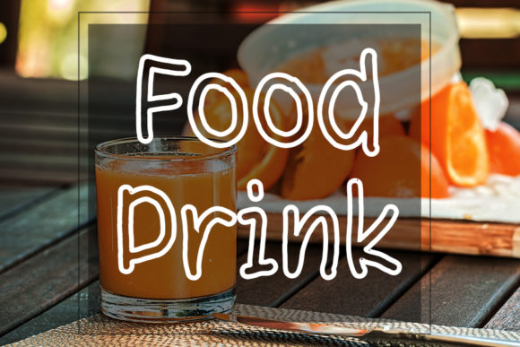 Food Drink: A Thoughtful Display Font for Editorial Warmth