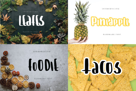 Foodie Display Font for Handmade Labels & Printables