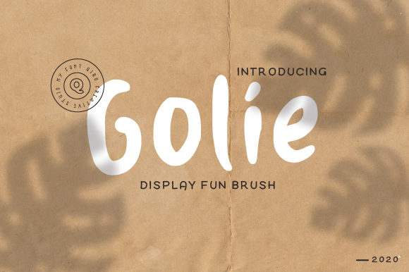 Golie: A Friendly Display Font for Digital Branding