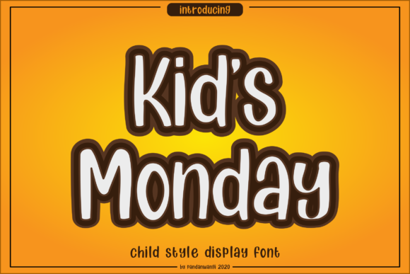 Kids Monday: A Friendly Display Font for Digital Branding