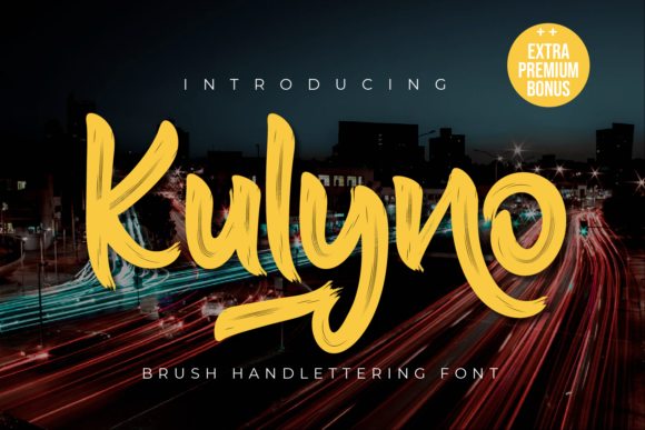 Kulyno: A Thick, Flowing Display Font for Handmade Creators