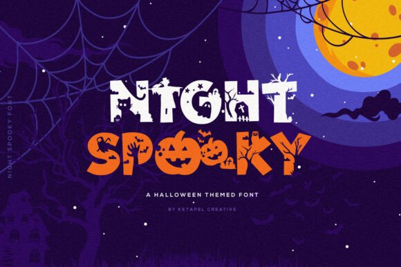 Night Spooky: A Halloween Display Font for Editorial Impact