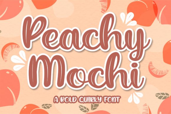 Peachy Mochi: A Bold, Playful Display Font for Digital Brands