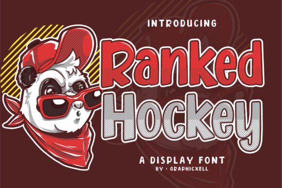 Ranked Hockey: A Bold Display Font That Elevates Your Brand