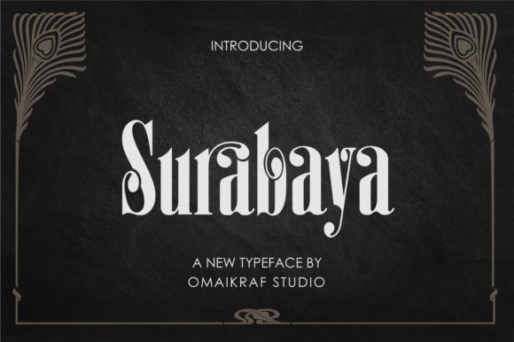 Surabaya: An Elegant Display Font for Thoughtful Branding