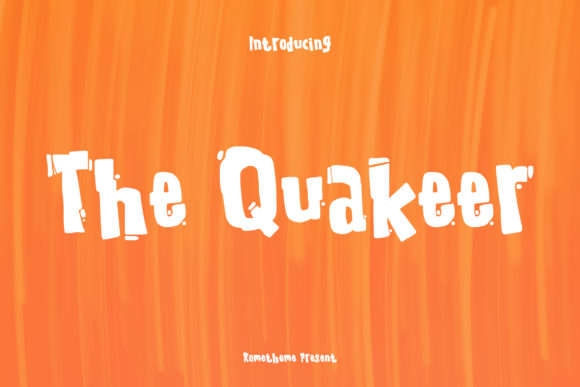 The Quakeer: A Friendly, Chunky Display Font for Editorial Impact