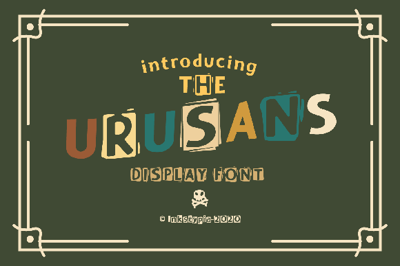 Urusans: A Clean Display Font for Handmade Labels & Printables
